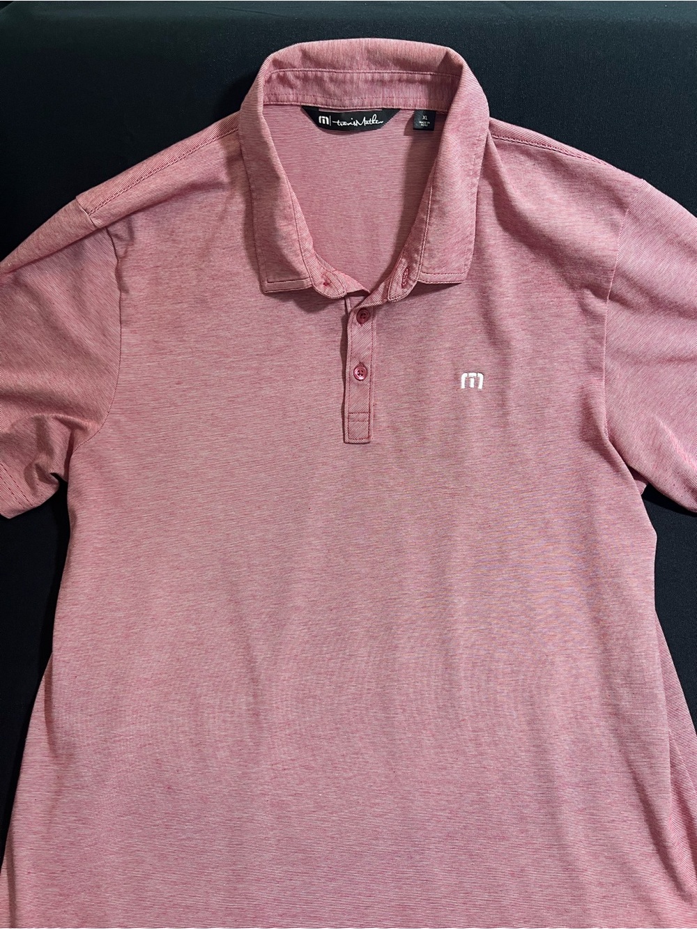 Travis Mathew Men's Heather Polo Shirt - Rose